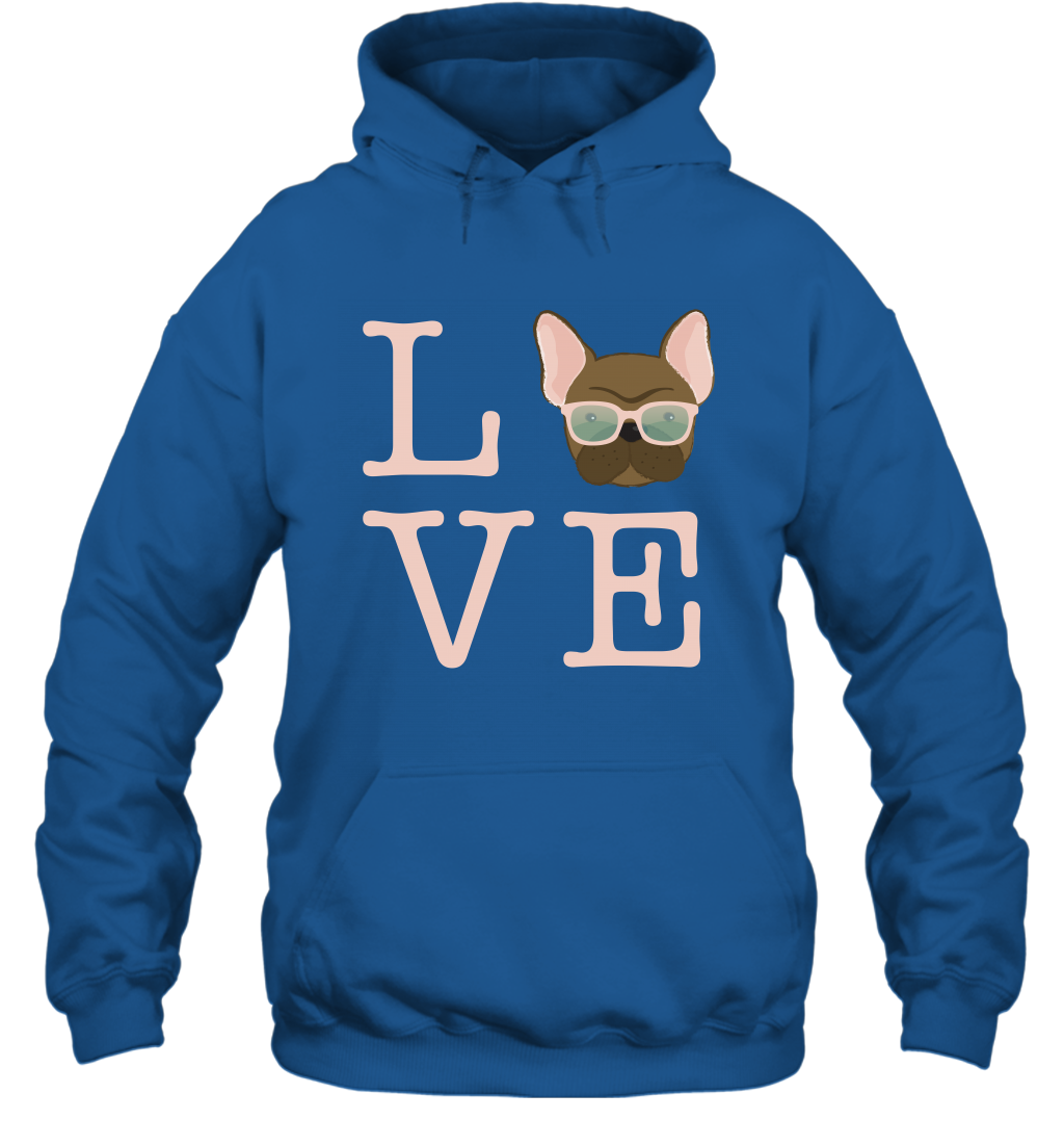 Love Dog Shirt Hoodie Hoodie Royal