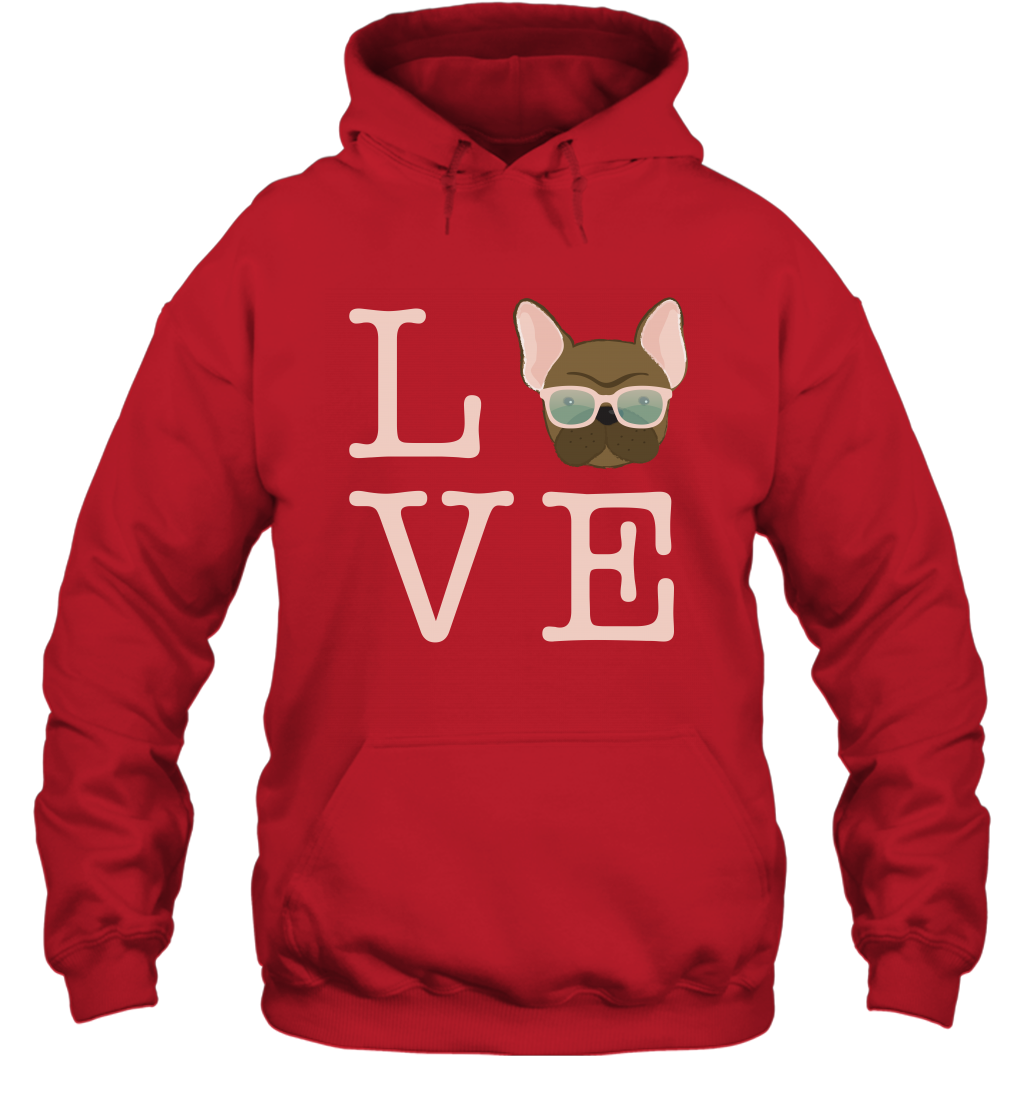Love Dog Shirt Hoodie Hoodie Red