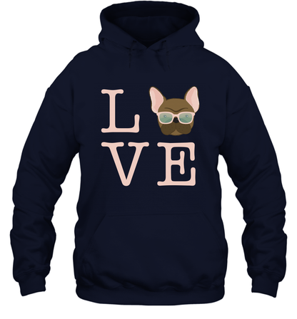 Love Dog Shirt Hoodie Hoodie Navy