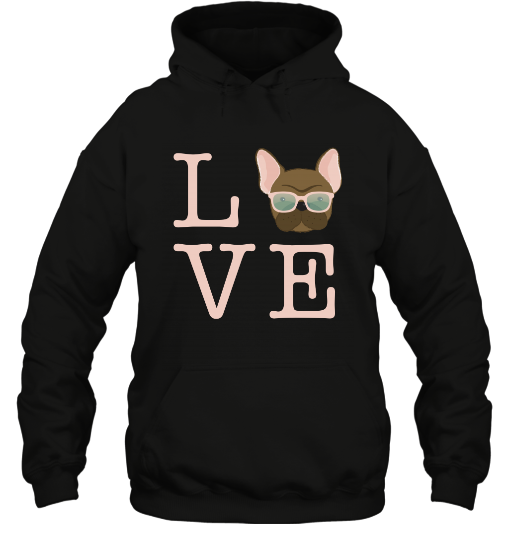 Love Dog Shirt Hoodie Hoodie Black