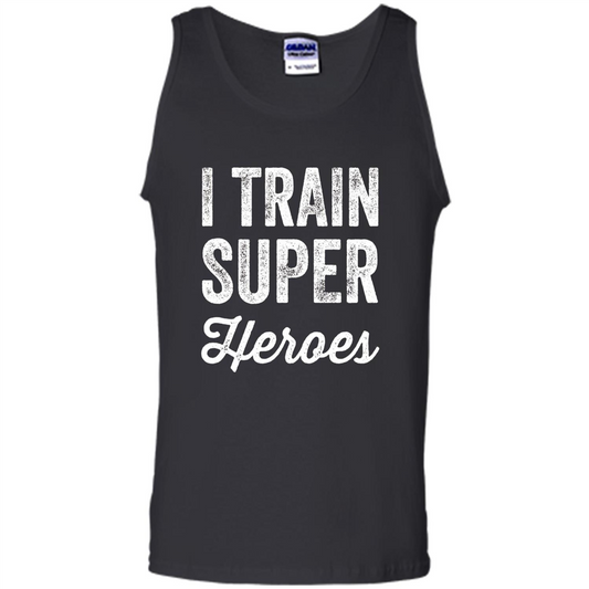I Train Superheroes T-shirt Black