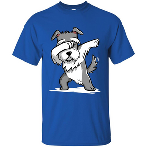 Schnauzer Cute Dabbing T-Shirt Funny Dab Dance Gift T-shirt