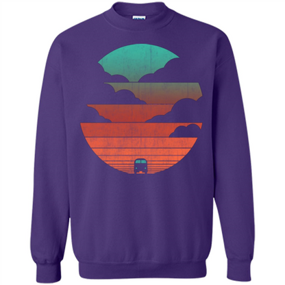 Driving Into The Sunset T-shirt Orange