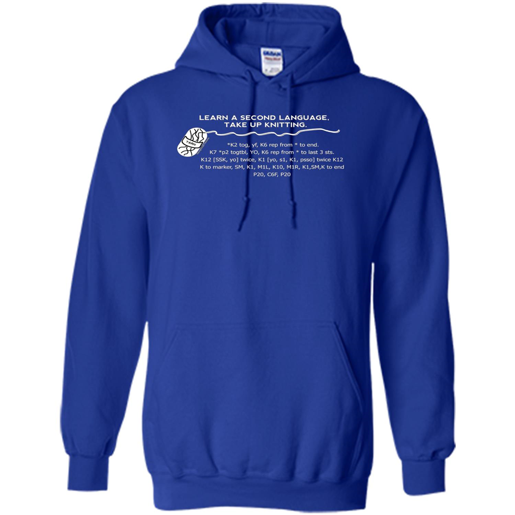 Funny Knitting T-shirt Knitting Gift Shirt Royal