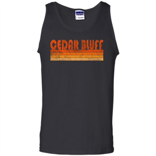 Vintage Retro Cedar Bluff Alabama T-shirt Black