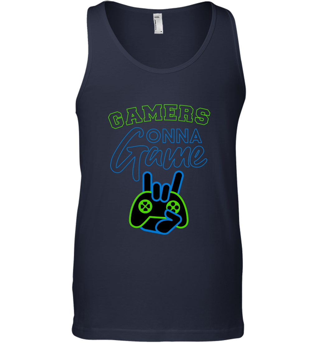 Gamer Gonna Game Gaming Shirt Tank Top Navy