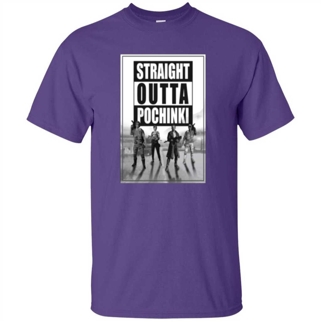 Straight Outta Pochinki T-shirt Purple