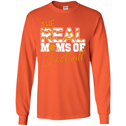 Real Moms of Football T-shirt Orange Football Mom T-Shirt Orange