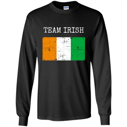 Irish Clothing Irish Flag Shirt Fighting Team T-shirt Black