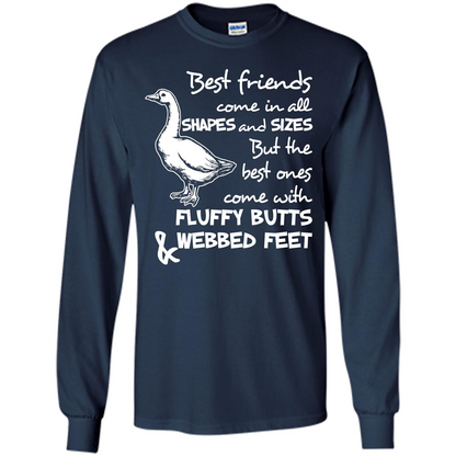 Best Friends Come In All Shapes And Sizes But The Best Ones Come With Fluffy Butts _ Webbed Feet Navy