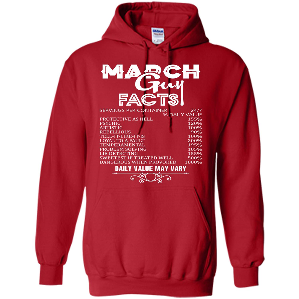 March Guy Facts T-shirt Red