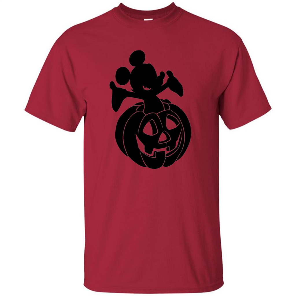 Mickey Mouse Halloween Pumpkin T-shirt Cardinal