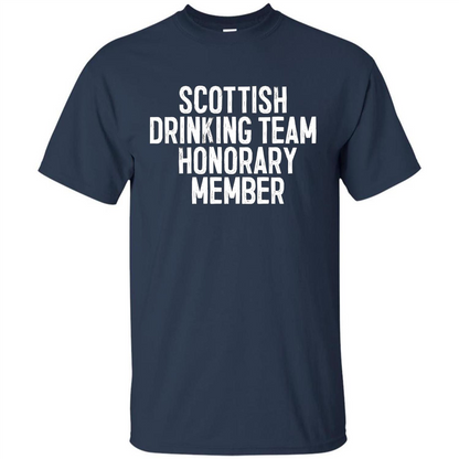 Scottish Drinking Team Honorary Member T-Shirt Navy