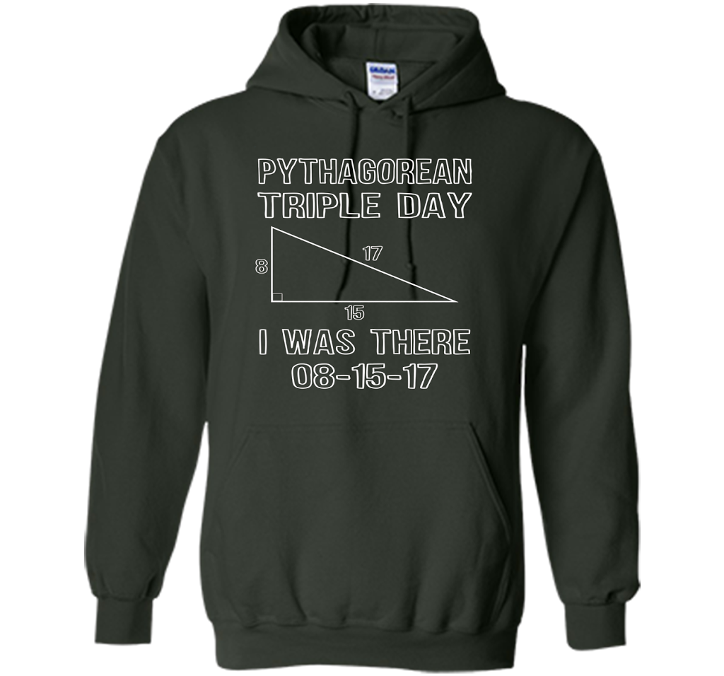 Pythagorean Triple Day 2017 8-15-17 Geeky T-shirt Forest Green