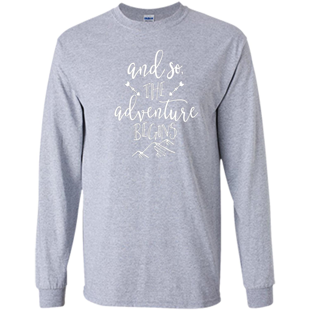 And So the Adventure Begins T-shirt Sport Grey