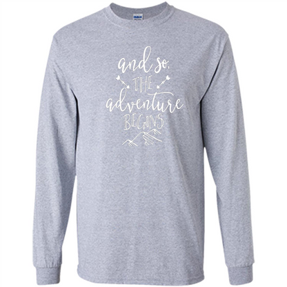 And So the Adventure Begins T-shirt Sport Grey