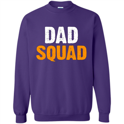 Fathers day T-shirt DAD Squad Funny T-Shirt Orange
