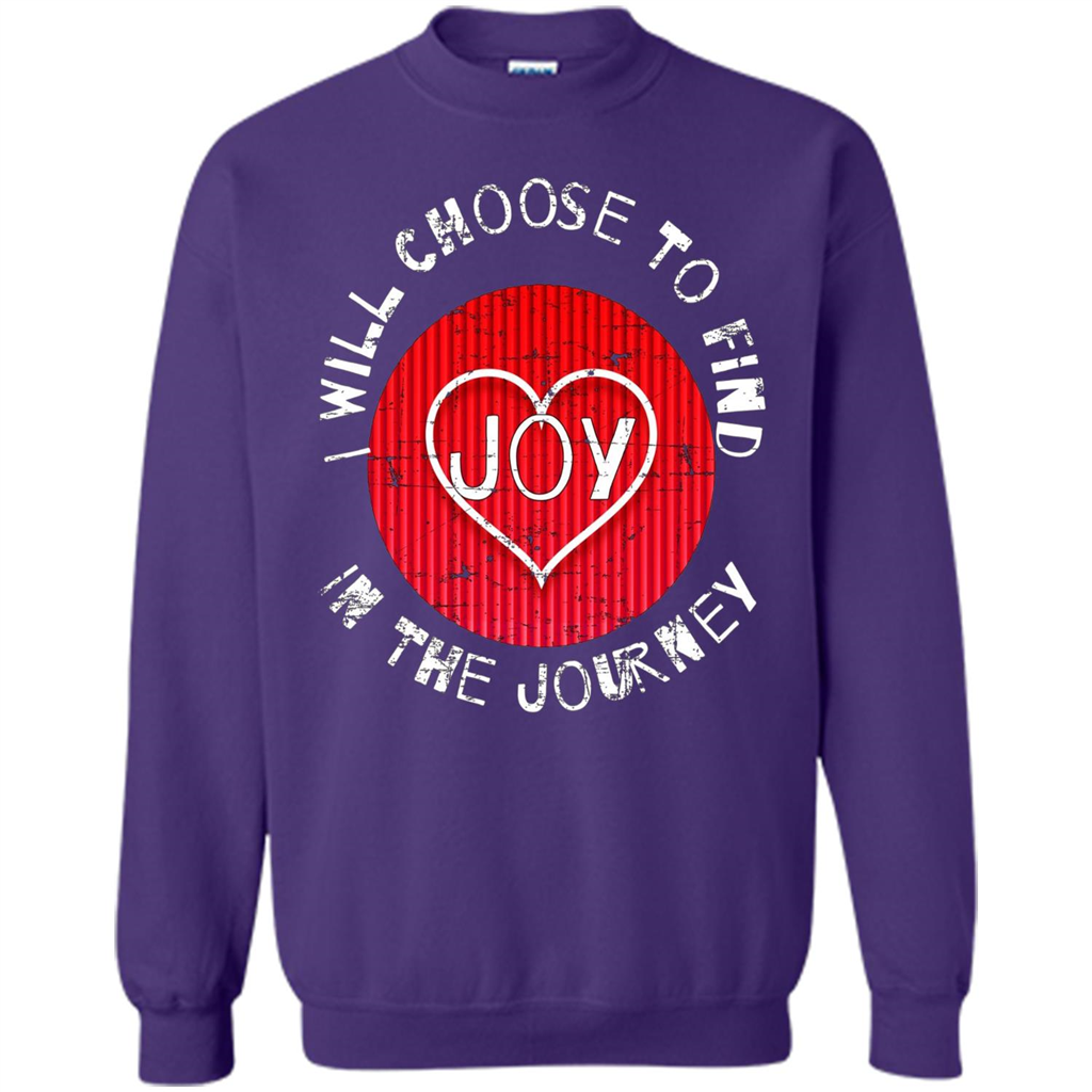 Christian T-shirt I Choose To Find Joy In My Journey Purple