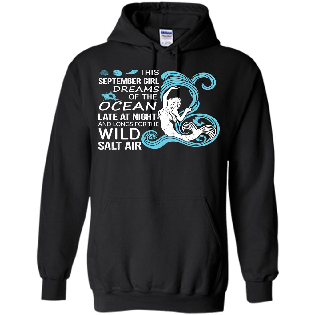 This September Girl Dreams Of The Ocean Late At Night T-shirt