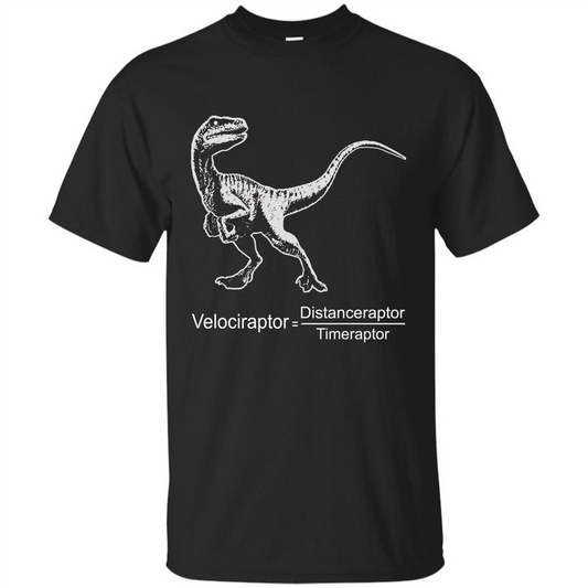 Velociraptor Distanceraptor Timeraptor T-shirt Black