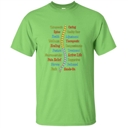 National Chiropractic Health Month Chiropracter T Shirt Lime