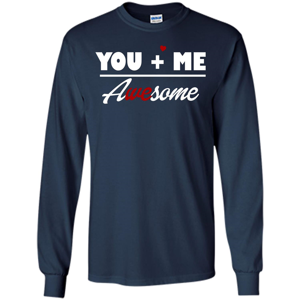 Love T-shirt You and Me Awesome Navy