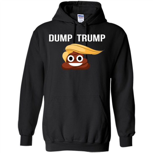 Dump Trump - Poop Emoji T-shirt Black