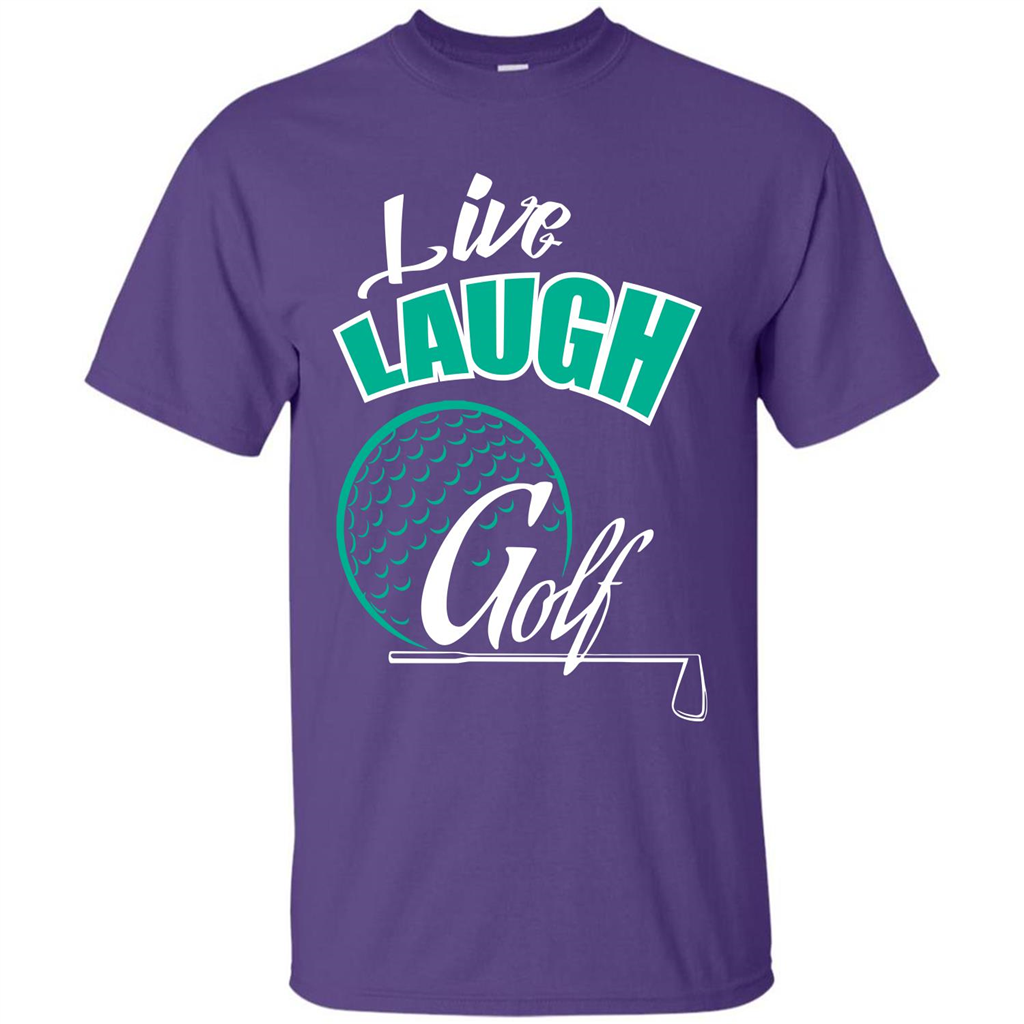Goft T-shirt Live Laugh Golf Purple