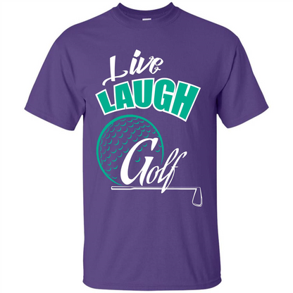 Goft T-shirt Live Laugh Golf Purple
