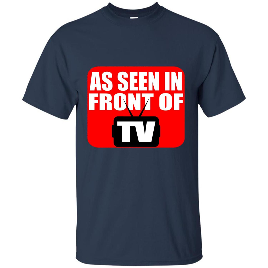 As Seen In Front Of TV T-shirt Navy