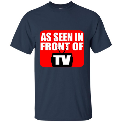 As Seen In Front Of TV T-shirt Navy