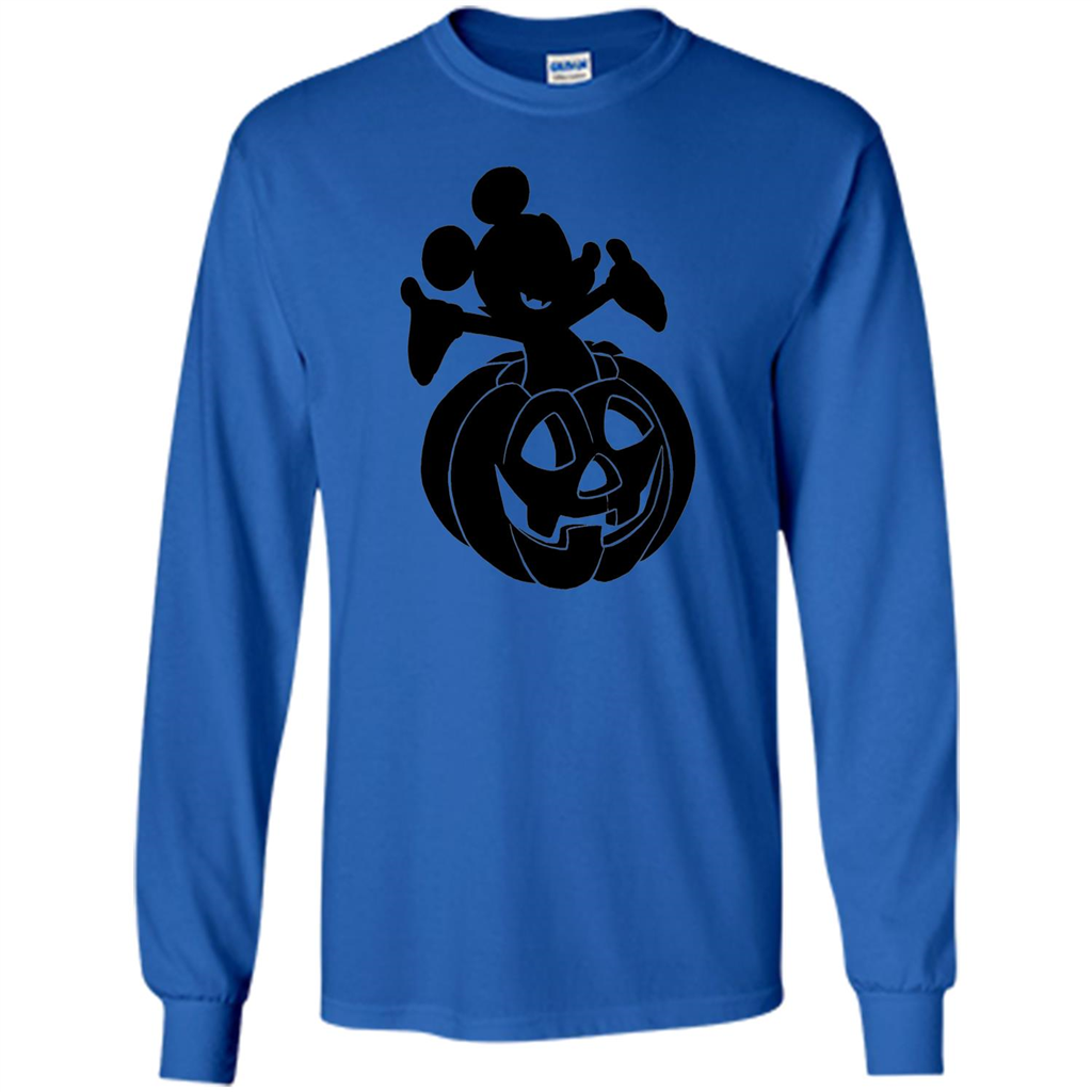 Mickey Mouse Halloween Pumpkin T-shirt Royal
