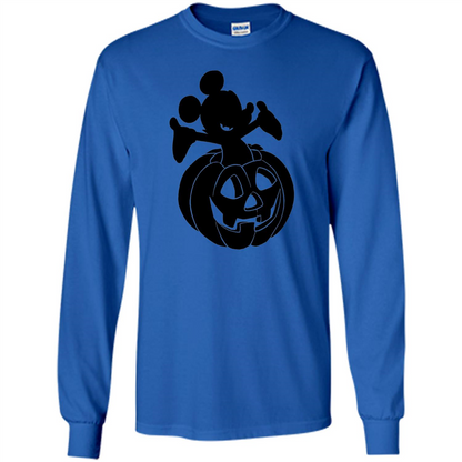 Mickey Mouse Halloween Pumpkin T-shirt Royal