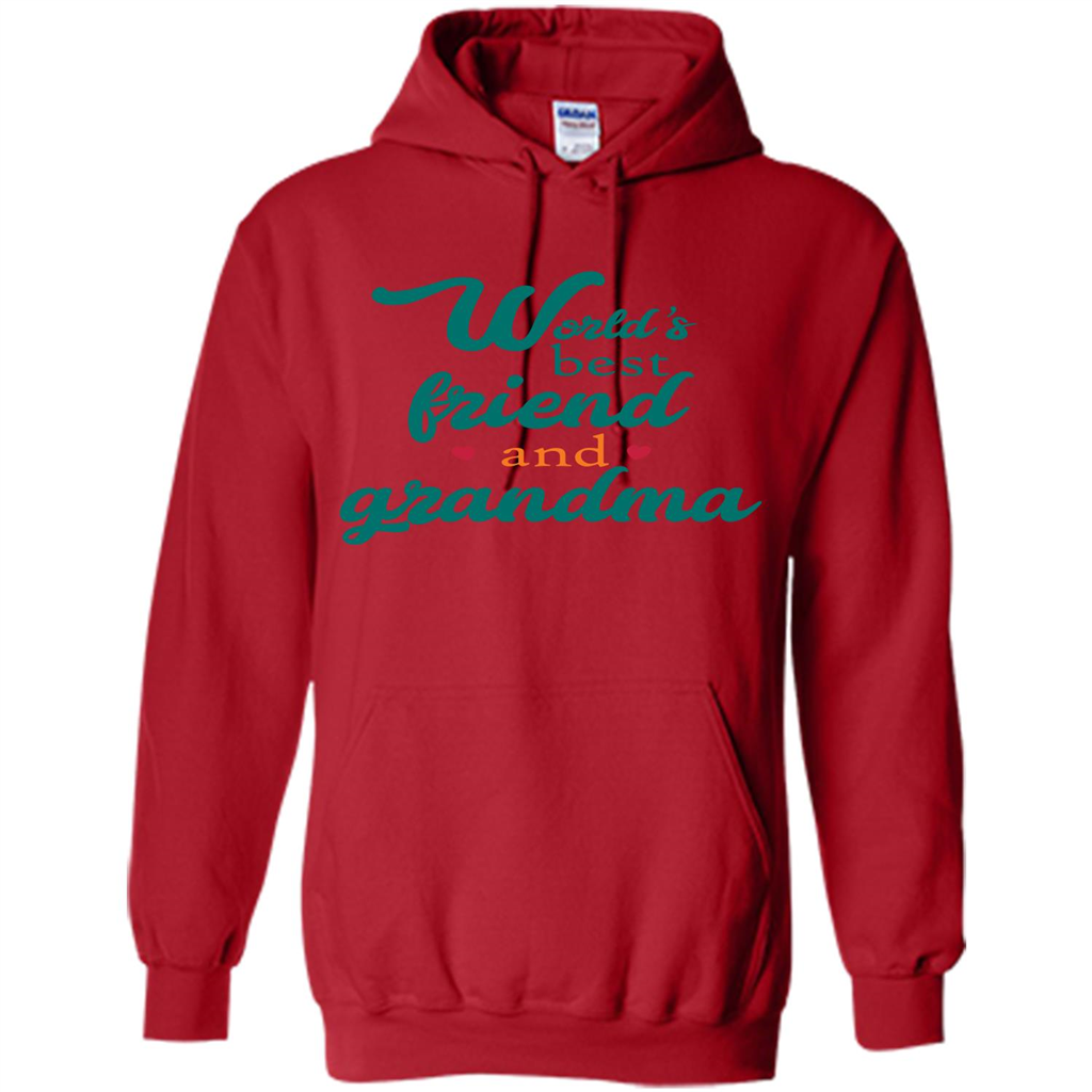 Grandma T-shirt World‰۪s Best Friend And Grandma Red