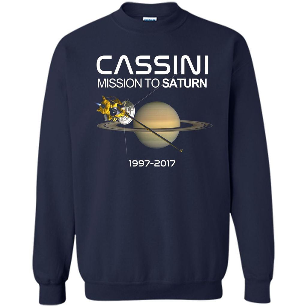 Cassini Mission to Saturn Space T-Shirt Navy