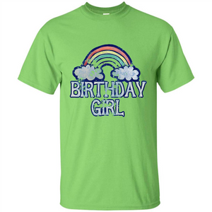 Birthday Girl Rainbow T-shirt