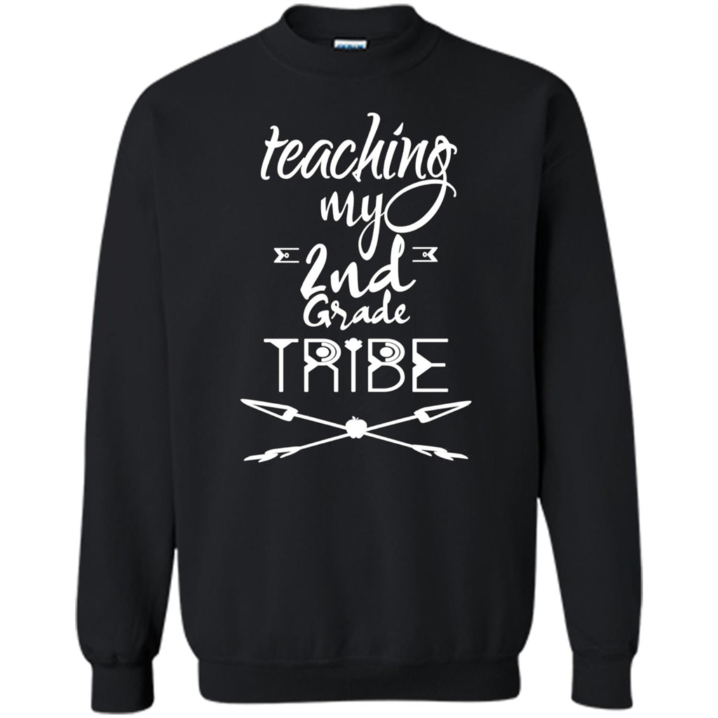 Back To School T-shirt Teaching My Second Grade Tribe Black