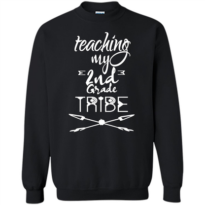 Back To School T-shirt Teaching My Second Grade Tribe Black