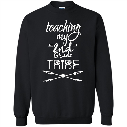 Back To School T-shirt Teaching My Second Grade Tribe Black