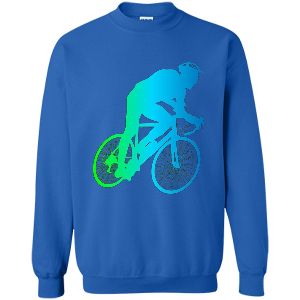 Bike Rider T-shirt Colorful Bicycle Biking Lover T-shirt Royal