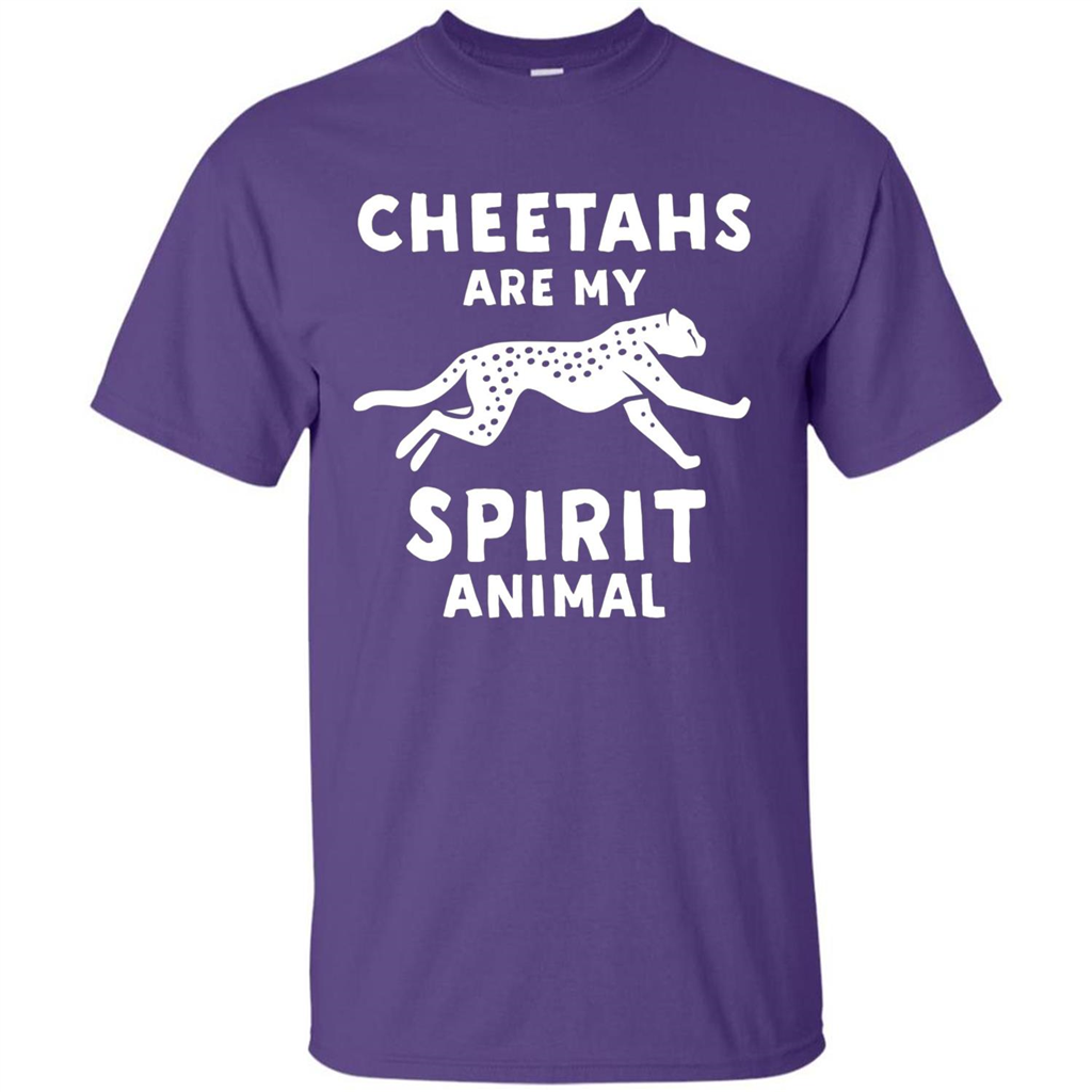 Cheetahs Are My Spirit Animal T-shirt Purple