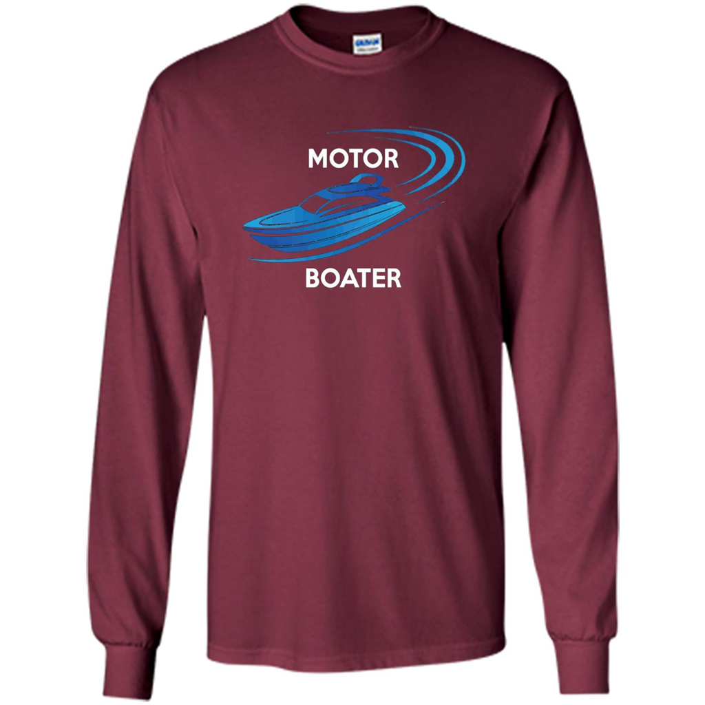 Motor Boater T-shirt Maroon