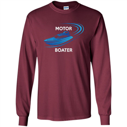 Motor Boater T-shirt Maroon