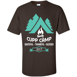 Camping T-shirt Cupp Camp Grateful - Thankful - Blessed 2017