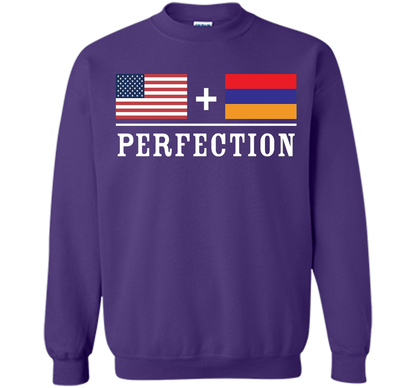 American + Armenian = Perfection Flag T-Shirt t-shirt Purple