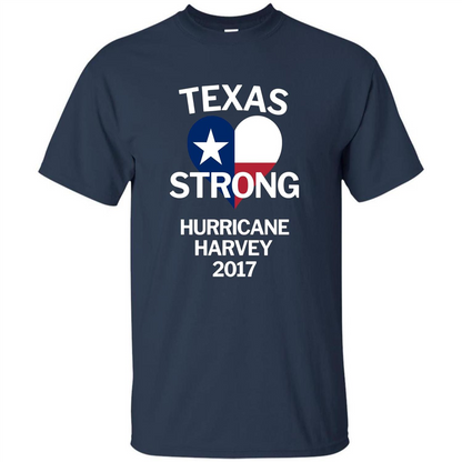 Texas Strong Hurricane Harvey 2017 T-shirt Navy