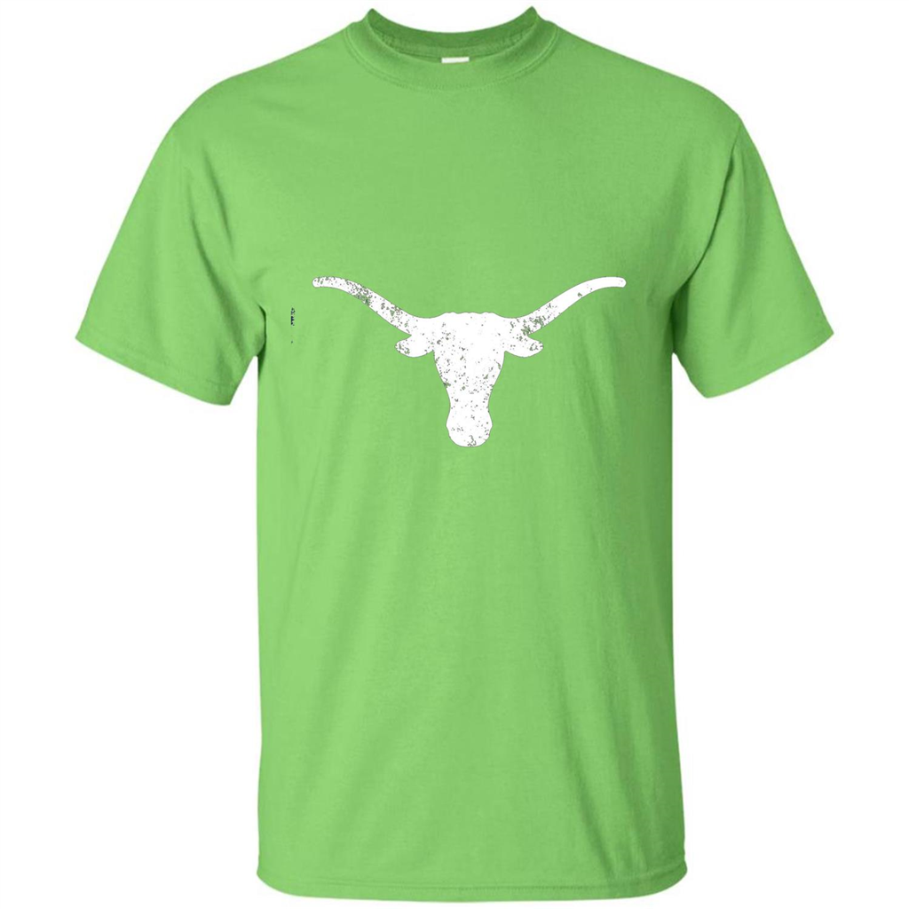 Texas Longhorn Distressed T-Shirt Texas Cowboy State T-shirt Lime
