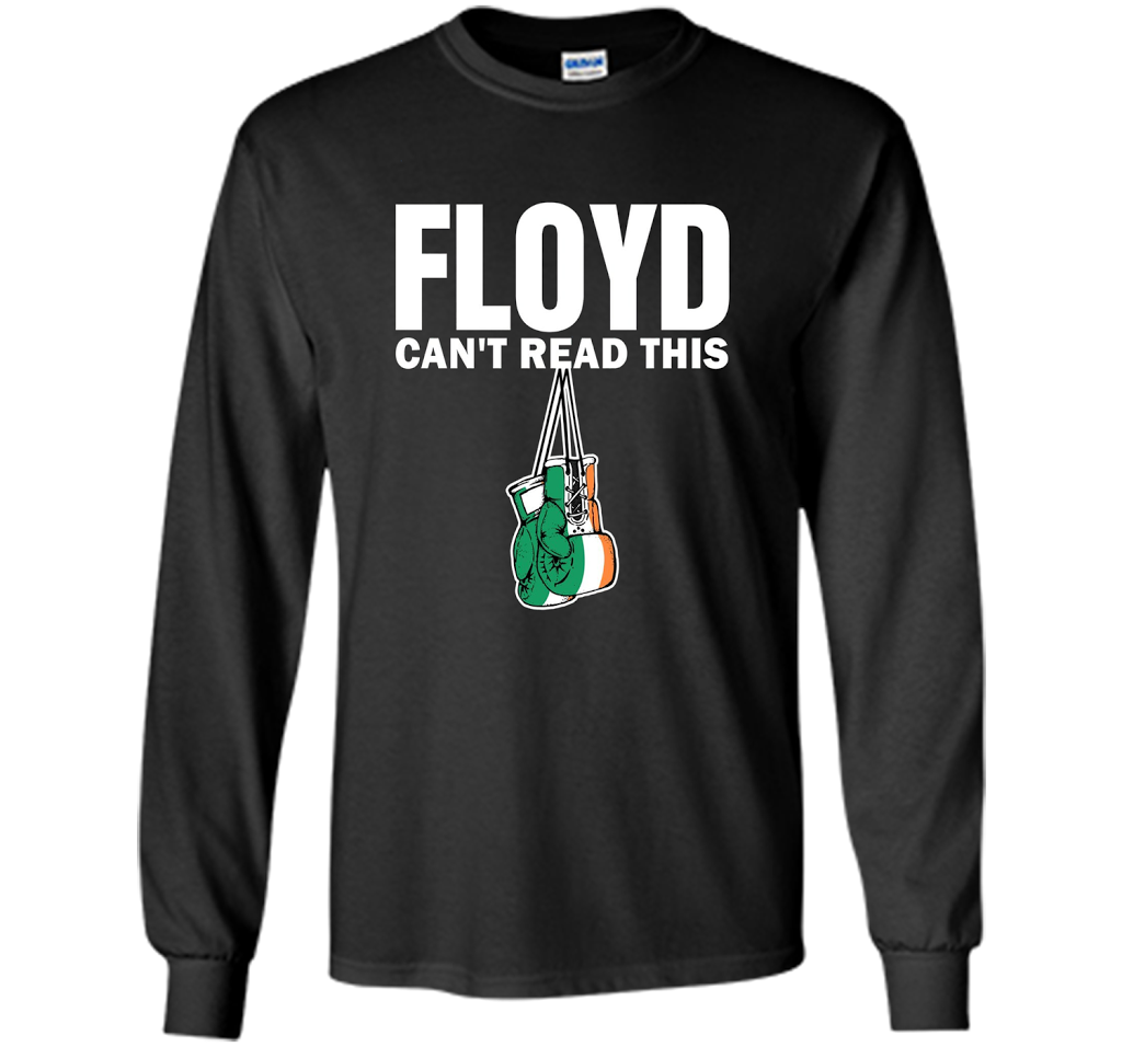 Boxing T-shirt Floyd Can't Read This T-shirt Black