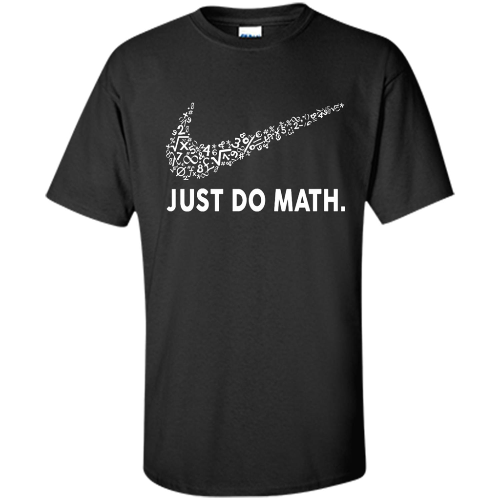 Math T-shirt Just Do Math Black