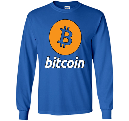 Bitcoin Logo Cryptocurrency BTC T-shirt Royal